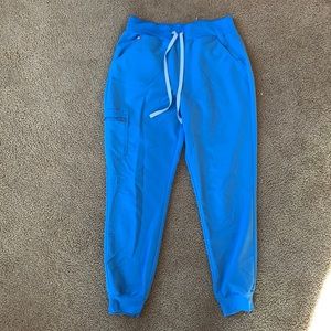 Capri Blue High Waisted Zamora jogger scrub pants